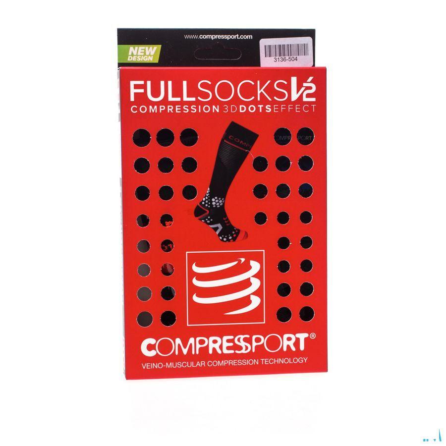 Compressport Full Socks Black 4M  -  Ocebio