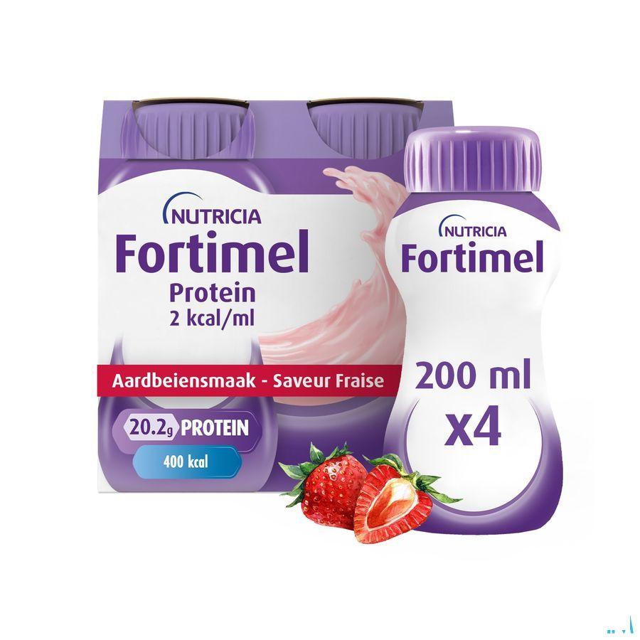 Fortimel Protein 2Kcal Aardbei 4X200 ml