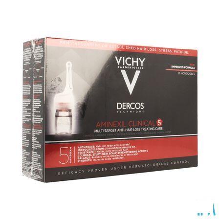 Vichy Dercos Aminexil Clinical 5 Men Ampullen 21x6 ml  -  Vichy