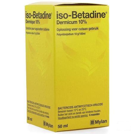 Iso Betadine Dermique 10% Solution Flacon 50 ml