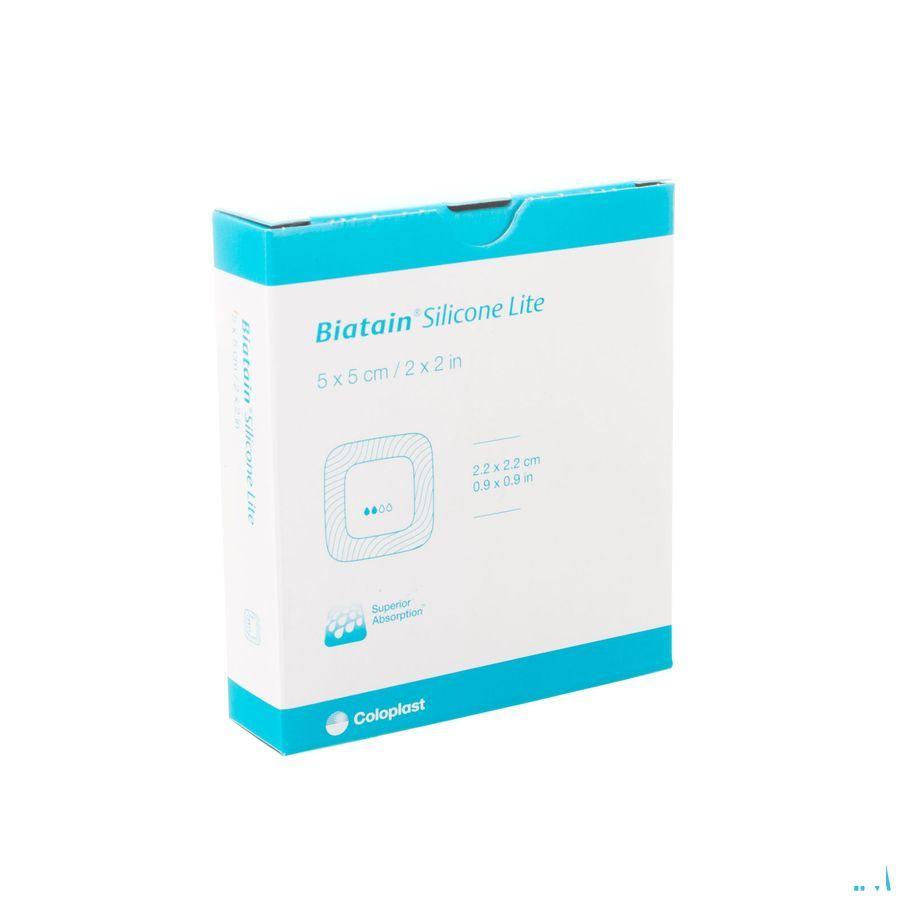 Biatain Silicone Lite Pansement Msse 5,0x 5,0 5 33452  -  Coloplast