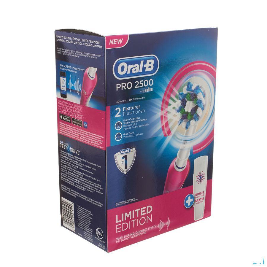 Oral B Pro 2500 Cross Action Pink