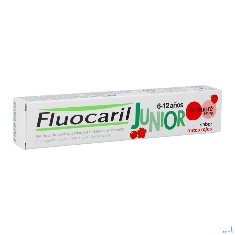 Fluocaril Tandpasta Junior Rood Fruit 75  ml Nf
