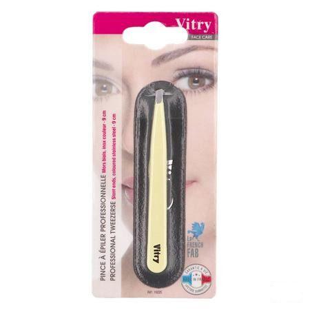 Vitry Classic Pince Epil Prof Oblique Inox 1022  -  Vitry