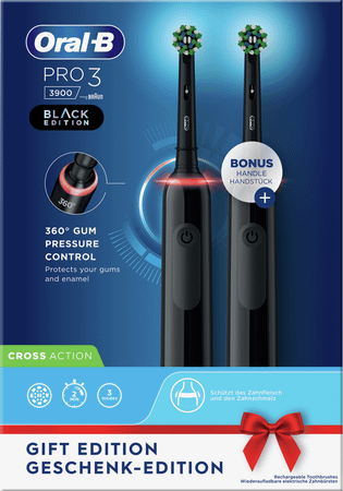 Oral-B Pro3 3900 Duo Black Eb50Brb+Eb50Brb Box