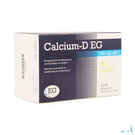 Calcium-D Eg 500 mg/400Ie Kauwtabl 90  -  EG