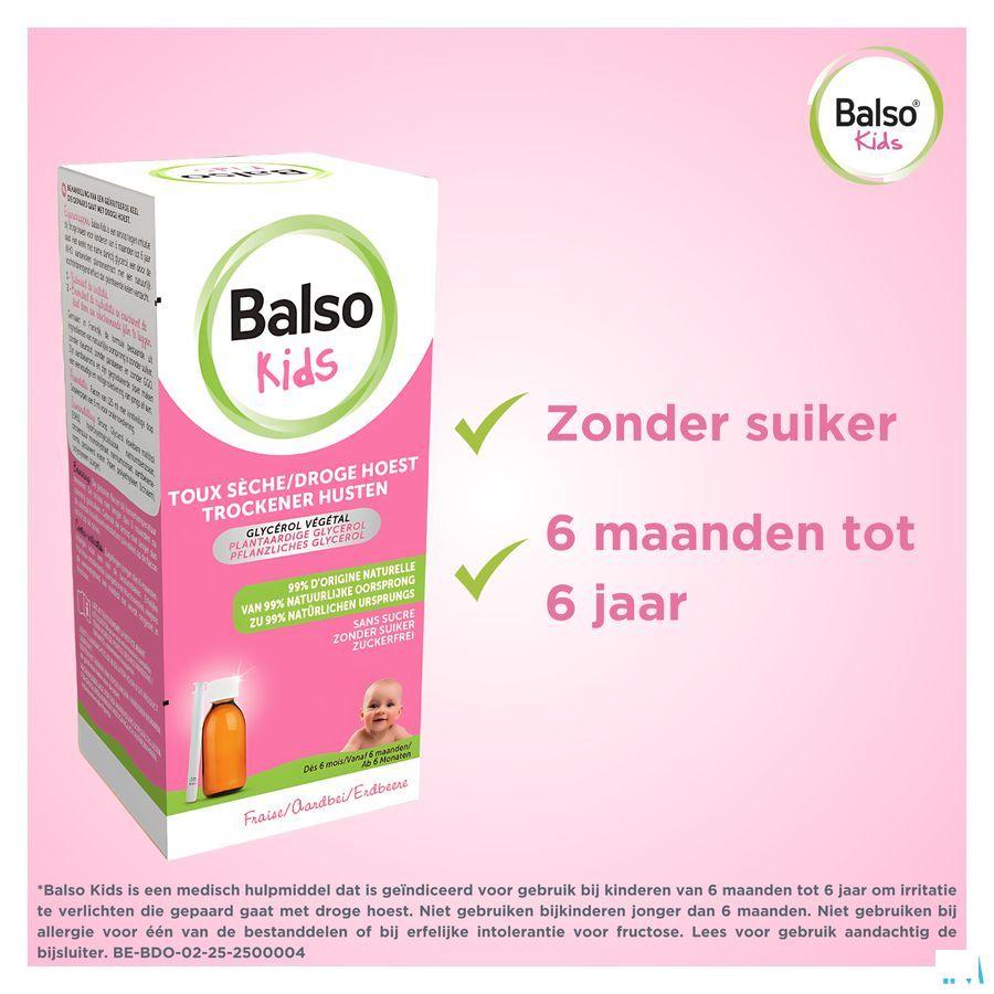Balso Kids Hoestsiroop Z/Suiker 125ml + Pipet