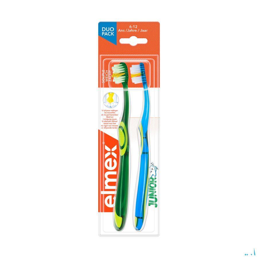 Elmex Brosse A Dents Junior 6-12 Ans Souple Duopac