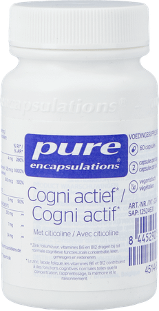 Pure Encapsulations Cogni Actief V-Caps 60