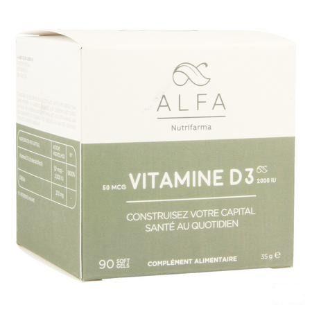 Alfa Vitamine D3 2000iu Softgels 90  -  Nutrifarma