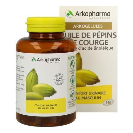 Arkogelules Huile De Pepins De Courge Capsule 180  -  Arkopharma