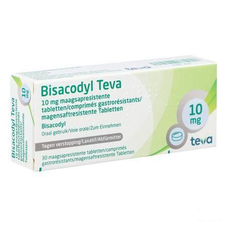 Bisacodyl Teva Dragee 30 X 10 mg
