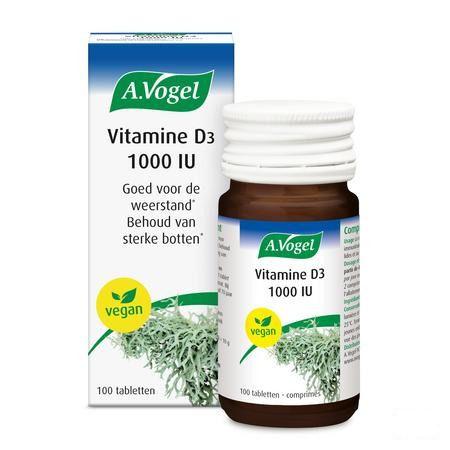Vogel Vitamine D3 1000 Tabletten 100  -  A.vogel