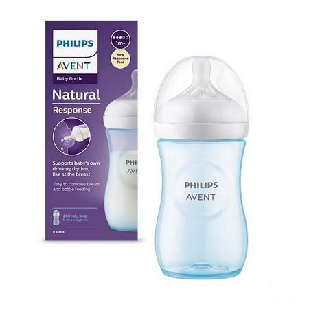 Philips Avent Natural 3.0 Biberon Bleu 260 ml