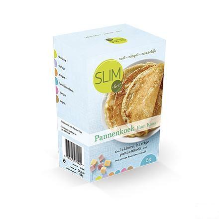 Slimdiet Pannenkoek Ham-kaas Zakje 5x25 gr  -  Slimdiet Bv