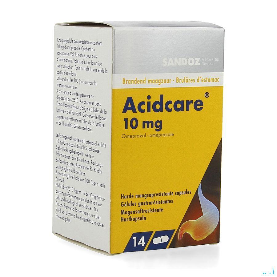 Acidcare 10 mg Sandoz Capsule Maagsapres 14 X 10 mg