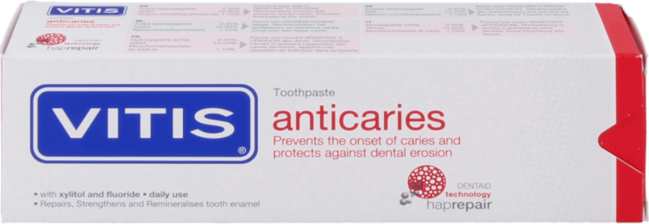 Vitis Anti-caries Tandpasta 31894  -  Dentaid