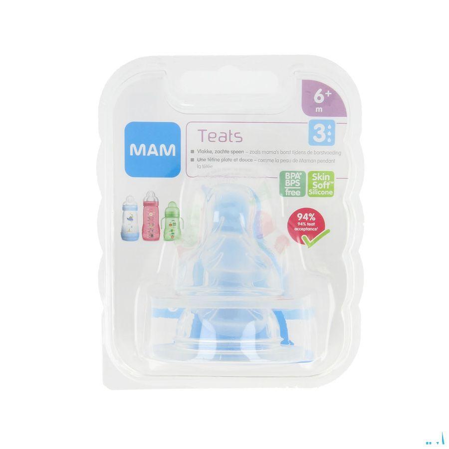 Mam Care Milk 3 Speen Sil zonder bisphenol A