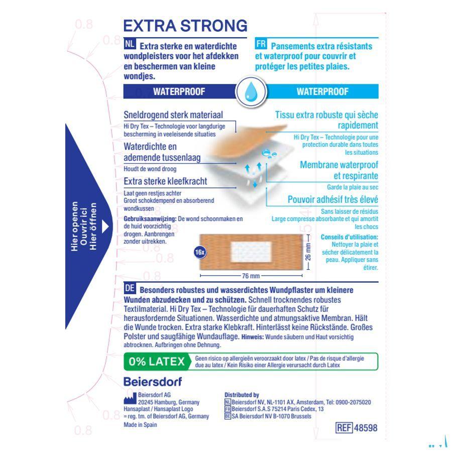 Hansaplast Extra Strong Waterproof Strips 16  -  Beiersdorf