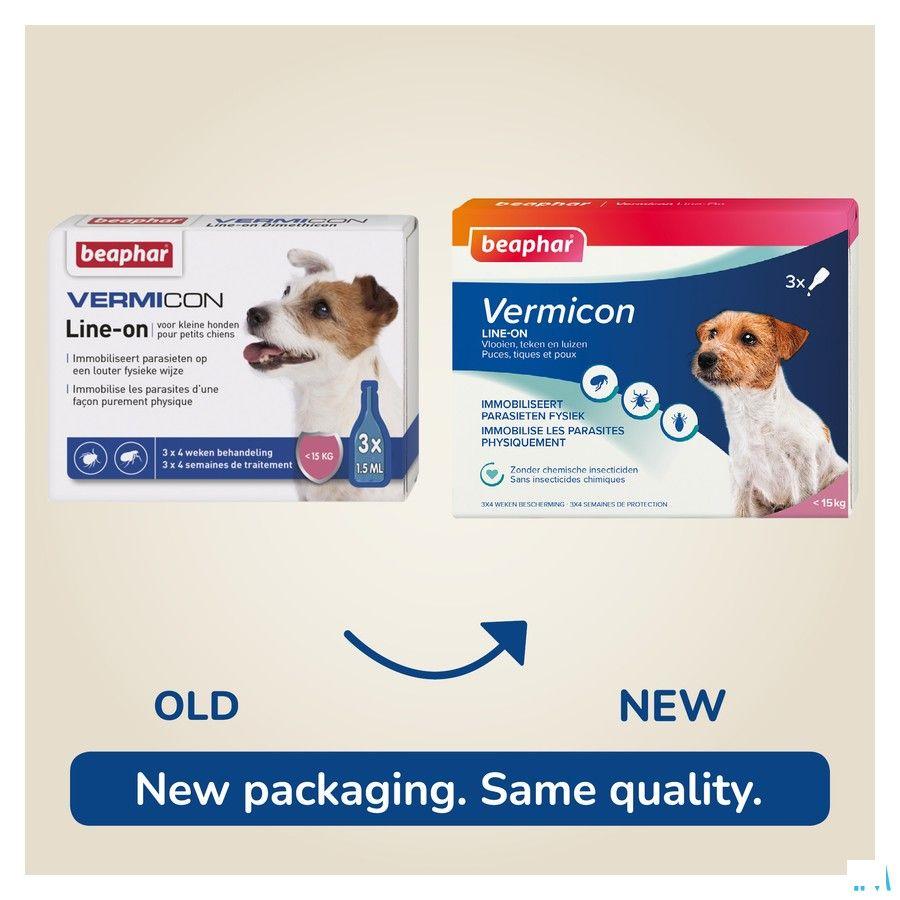 Beaphar Vermicon Line-On Kleine Hond 3X1,5ml
