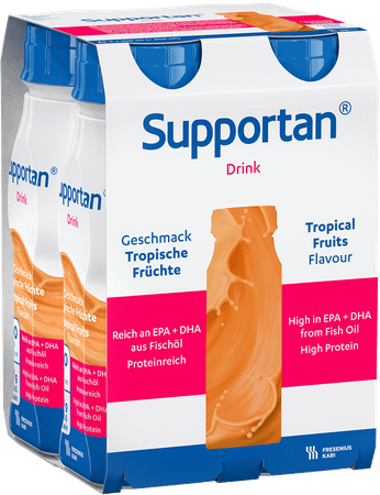 Supportan Fruits Tropicaux Flacon 4x200 ml 7019601  -  Fresenius
