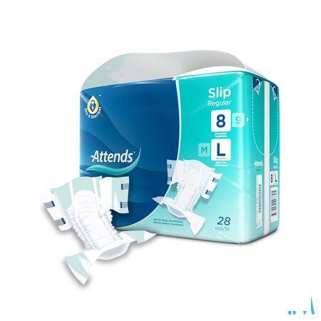 Attends Slip Regular Plus 8L 1X28  -  Attends