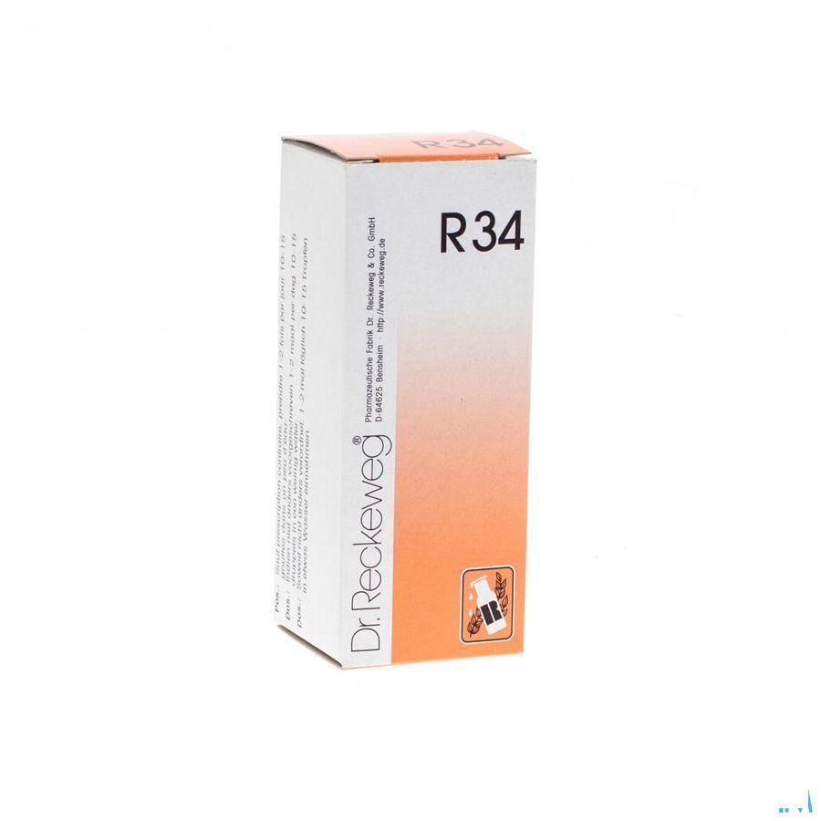 Reckeweg Dr. R34 Druppels 50 ml  -  Nut-Hom-Phyt