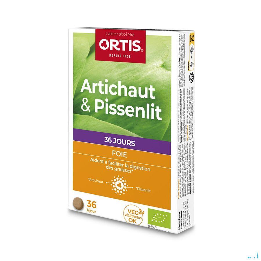 Ortis Artisjok-paardebloem Bio Tabletten 2x18  -  Ortis