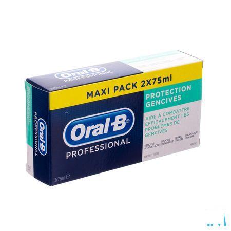 Oral B Professional Prot. Gencives Dentifrice 2X75ml