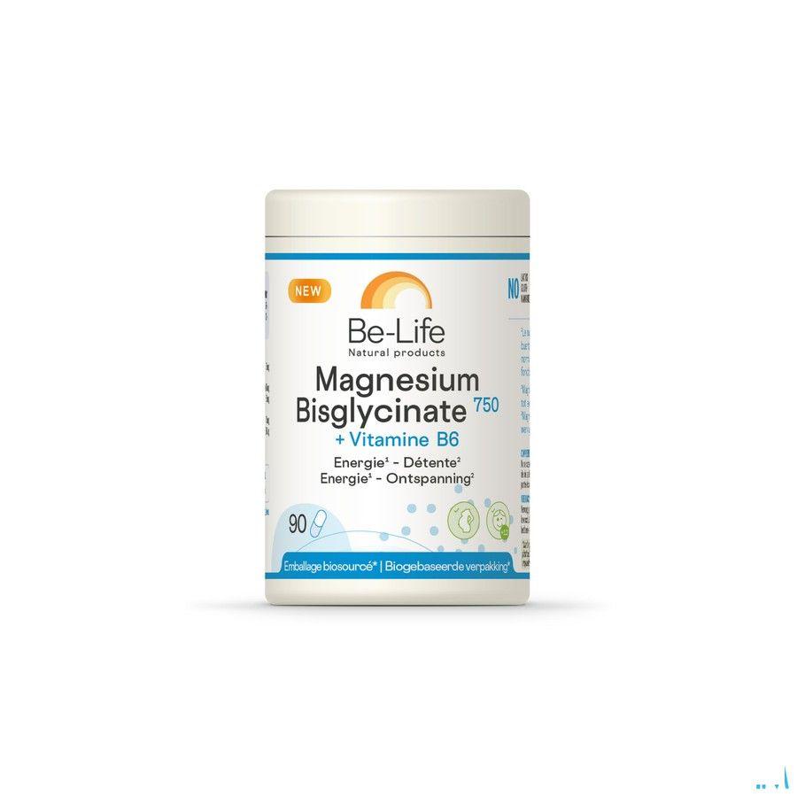 Magnesium Bisglycinate 750+Vit B6 Be Life Caps 90  -  Be-Life