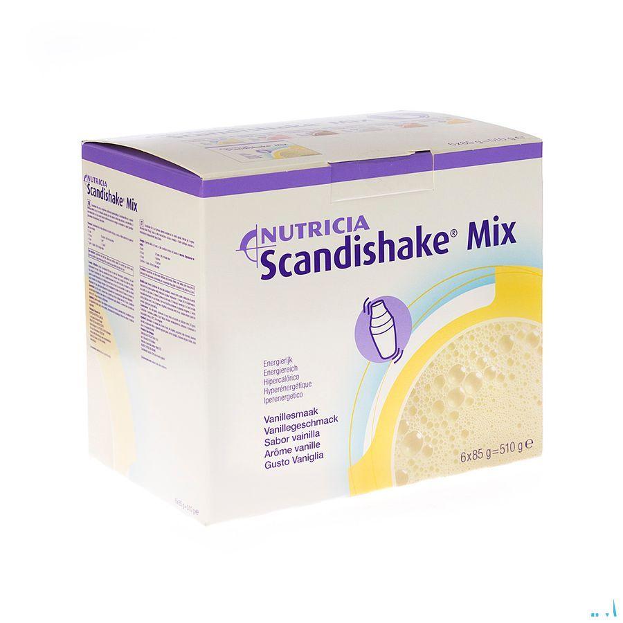 Scandishake Mix Vanille Zakje 6x85 gr  -  Nutricia