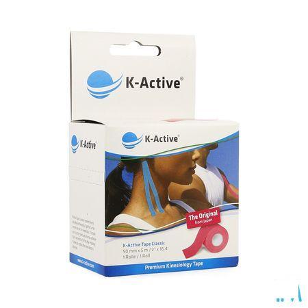 K-active Tape Rose - 5cm X 5m : La Bande De Kinesiologie Originale Produite Par Nitto Denko  -  Naqi