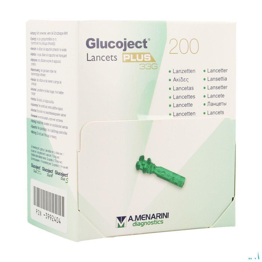 Glucoject Lancets Plus 33g 200 44123  -  Menarini