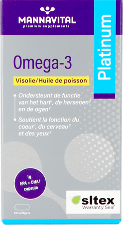 Mannavital Omega 3 Huile Poisson Softgels 60  -  Mannavita