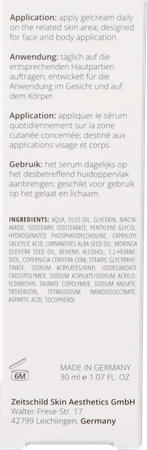 Zeitschild Derma System Clear Acne Sens.Gelcr.30 ml