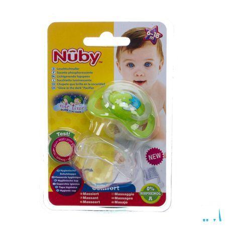 Nuby C Sucette Polyprop. Ortho Lumineuse 6-18m  -  New Valmar