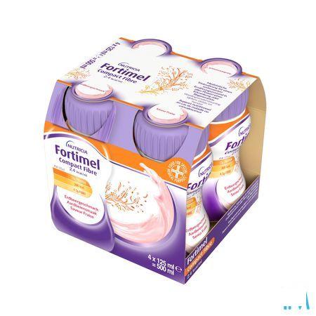 Fortimel Compact Fiber 2.4Kcal Aardbei 4 x 125 ml