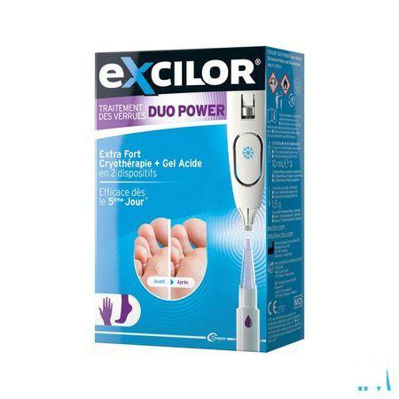 Excilor Traitement Verrues Duo Power 10 ml+1,5 gr