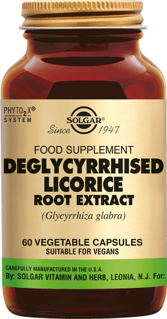 Licorice Root Deglycyrrhised Extr (zoeth.)v-Capsule60  -  Solgar Vitamins