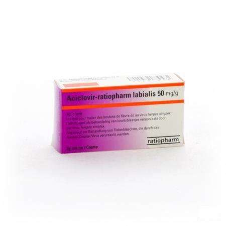 Aciclovir Teva Labialis Creme Tube 2g 