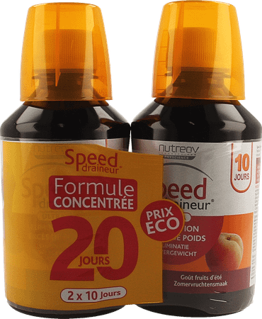 Speed Draineur Ultra Arome Zomerfruit Flacon 2x280 ml