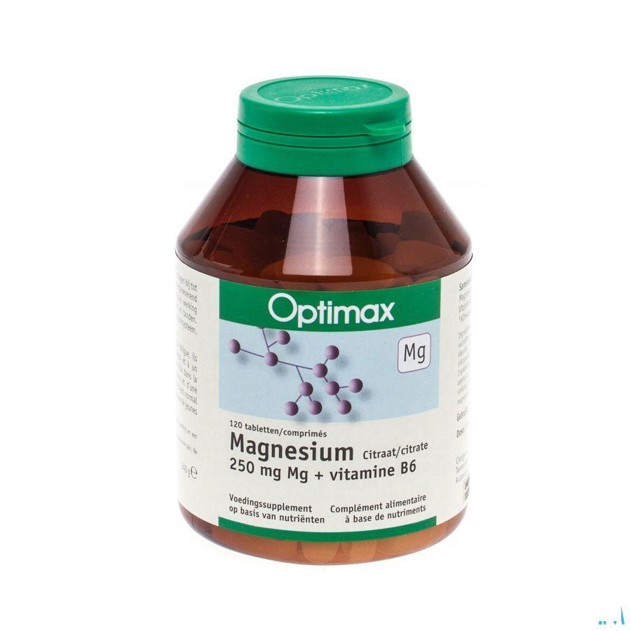 Megnesium Citrate Comprimes 120 Optimax 