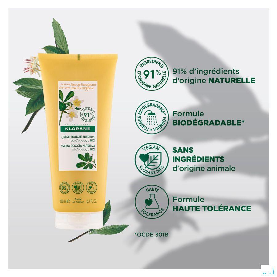 Klorane Lichaam DoucheCreme Plumeria 200 ml