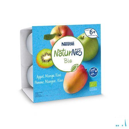 Naturnes Appel Mango Kiwi Pot 4x90 gr  -  Nestle