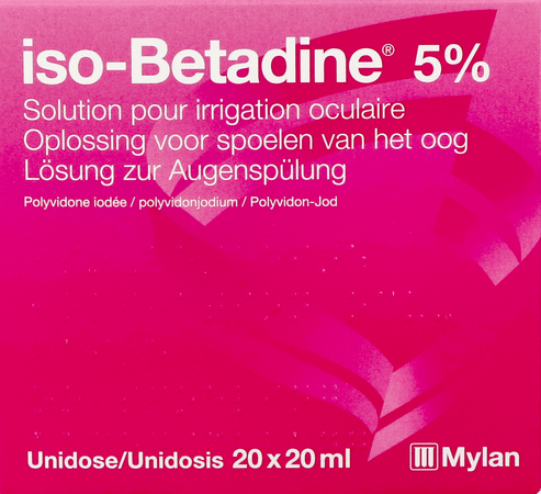 Iso Betadine Oplossing Oculaire-spoelen Oog 20udx20 ml 5%