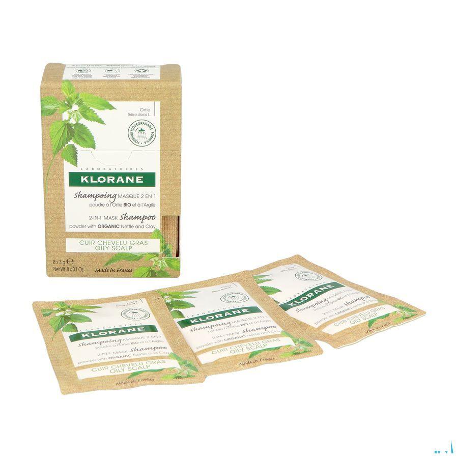 Klorane Capilaire Masker Reinigend Brandnetel 8X3G