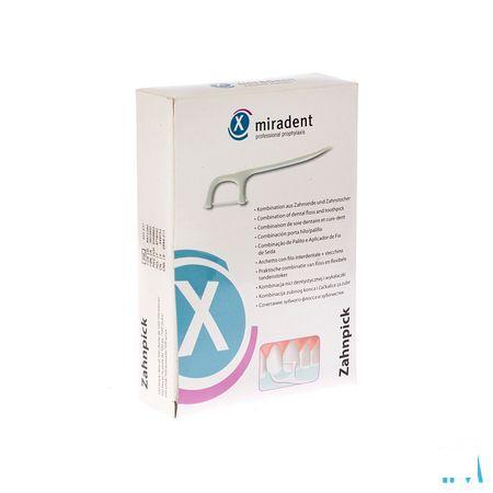 Miradent Cure-dent Avec Fil Dentaire 100 Pcs Emballe Individuellement  -  Eureka Pharma