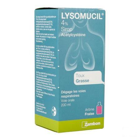 Lysomucil 4% Siroop 200 ml