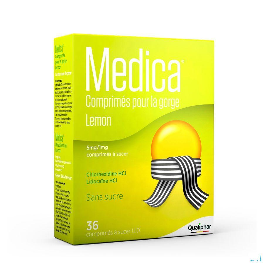 Medica Keeltabletten Lemon Zuigtabl 36