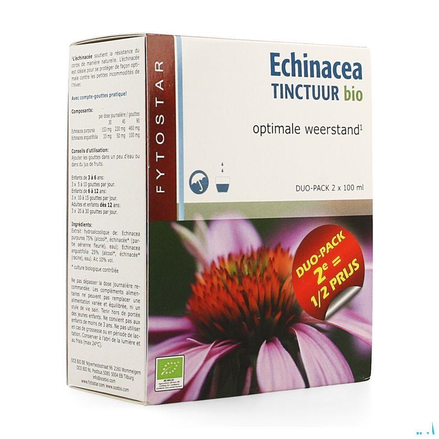 Fytostar Echinacea Tinktuur Bio Duo2x100 ml  -  Ocebio